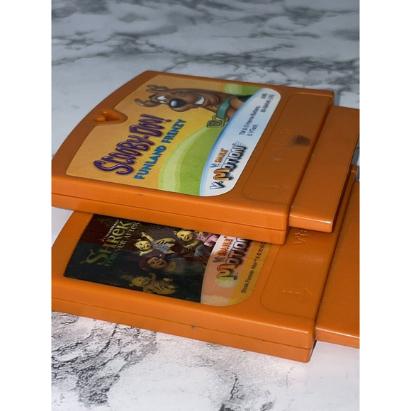Lot of 2 Vtech Vsmile Vmotion Shrek & Scooby Doo Active Learning Content Game - Picture 8 of 12